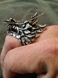 Large Chinese Dragon Stainless Steel Ring, Stainless Steel Rings, [product_description] - Rhino Gear