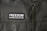 Freedom Nothing Else Matters Iron On Patch - 4x1.5 inch
