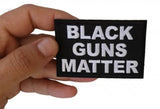 Black Guns Matter Patch - 3x2 inch