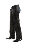 Women Leather Chaps With White Accent Stitching, Chaps, [product_description] - Rhino Gear