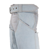 Woman's Denim Look Leather Chaps, Chaps, [product_description] - Rhino Gear