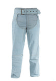 Woman's Denim Look Leather Chaps, Chaps, [product_description] - Rhino Gear