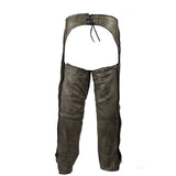 Distressed Brown Leather Motorcycle Chaps - Men's, Chaps, [product_description] - Rhino Gear
