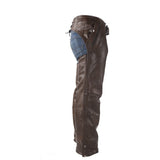 Brown Leather Chaps Extra Heavy Duty With Removable Liner, Chaps, [product_description] - Rhino Gear