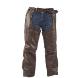 Brown Leather Chaps Extra Heavy Duty With Removable Liner, Chaps, [product_description] - Rhino Gear