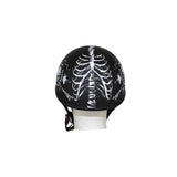 Flat Black DOT Helmet with White Horned Skeletons And Iron Cross, DOT Helmets, [product_description] - Rhino Gear
