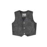 Toddler Classic Leather Vest, Kid's Leather, [product_description] - Rhino Gear