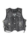 Toddler/Kids Vest With Side Laces & Concho, Kid's Leather, [product_description] - Rhino Gear