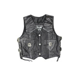 Toddler/Kids Vest With Side Laces & Concho, Kid's Leather, [product_description] - Rhino Gear