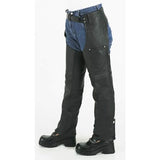 Kids Leather Chaps With Front Pockets, Kid's Leather, [product_description] - Rhino Gear
