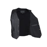 Kids Classic Leather Vest, Kid's Leather, [product_description] - Rhino Gear