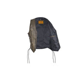 Kids Brown Classic Leather Vest with Side Laces, Kid's Leather, [product_description] - Rhino Gear