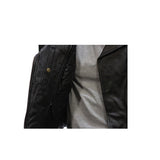 Women's Classic Leather Motorcycle Jacket With Flames, Woman's Jackets, [product_description] - Rhino Gear