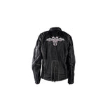 Women's Textile Jacket With Pink Hoodie & Butterfly, Woman's Jackets, [product_description] - Rhino Gear