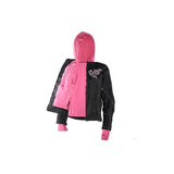 Women's Textile Jacket With Pink Hoodie & Butterfly, Woman's Jackets, [product_description] - Rhino Gear