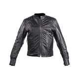 Women's Leather Jacket With Tribal Embroidery & Studs, Woman's Jackets, [product_description] - Rhino Gear