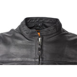 Women's Leather Motorcycle Jacket With Reflective Skulls, Woman's Jackets, [product_description] - Rhino Gear