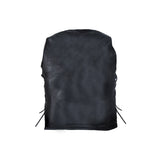 Women's Premium Leather Motorcycle Vest With 7 Pockets Laces And Gun Pockets, Woman's Vests, [product_description] - Rhino Gear