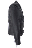 Mens Classic Premium Heavy Duty Motorcycle Jacket With Side Laces, Men's Leather Jacket, [product_description] - Rhino Gear