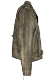 Men's Brown Classic Motorcycle Jacket with Gun Pockets, Men's Leather Jacket, [product_description] - Rhino Gear