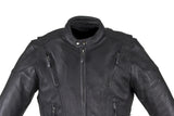 Mens Premium Heavy Duty Leather Racer Jacket with Side Laces, Men's Leather Jacket, [product_description] - Rhino Gear