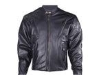 Men's Racer Jacket Heavy Duty With Zipper Vents, Men's Leather Jacket, [product_description] - Rhino Gear