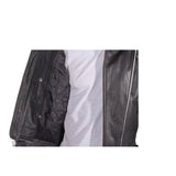 Men's Premium Heavy Duty Leather Motorcycle Racer Jacket With Flames And Reflective Piping, Men's Leather Jacket, [product_description] - Rhino Gear