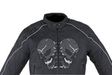 Men's Textile Motorcycle Jacket with Reflective Skull, Men's Leather Jacket, [product_description] - Rhino Gear