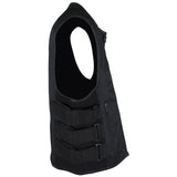 Men’s Black Motorcycle Swat Style Tactical Textile Vest with Conceal Pockets, Men's Vest, [product_description] - Rhino Gear