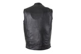 Motorcycle Club Leather Vest With Zipper - Sons of Anarchy, Men's Vests, [product_description] - Rhino Gear