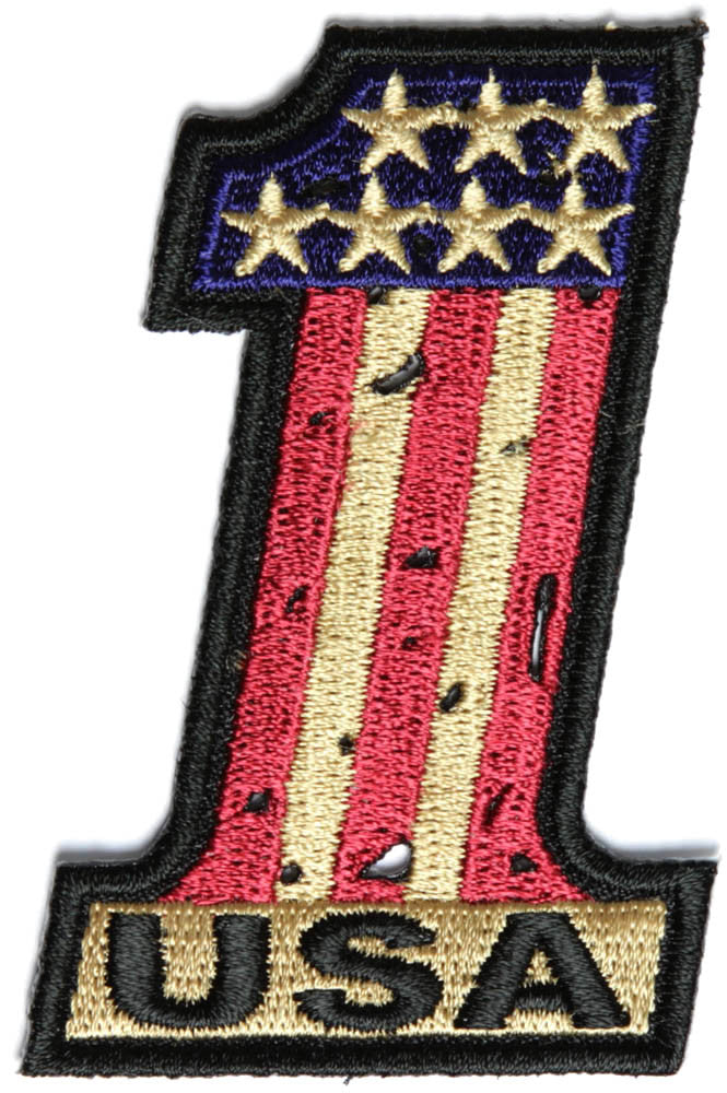 1 USA Vintage Flag and Stars PATCH - 2x3 inch, Patch, [product_description] - Rhino Gear