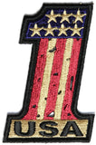 1 USA Vintage Flag and Stars PATCH - 2x3 inch, Patch, [product_description] - Rhino Gear