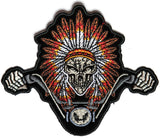 Indian Head Dress Rider Small PATCH - 4.3x3.6 inch, Patch, [product_description] - Rhino Gear