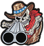 Shotgun Willy Cowboy Skull PATCH Small - 4x4 inch, Patch, [product_description] - Rhino Gear