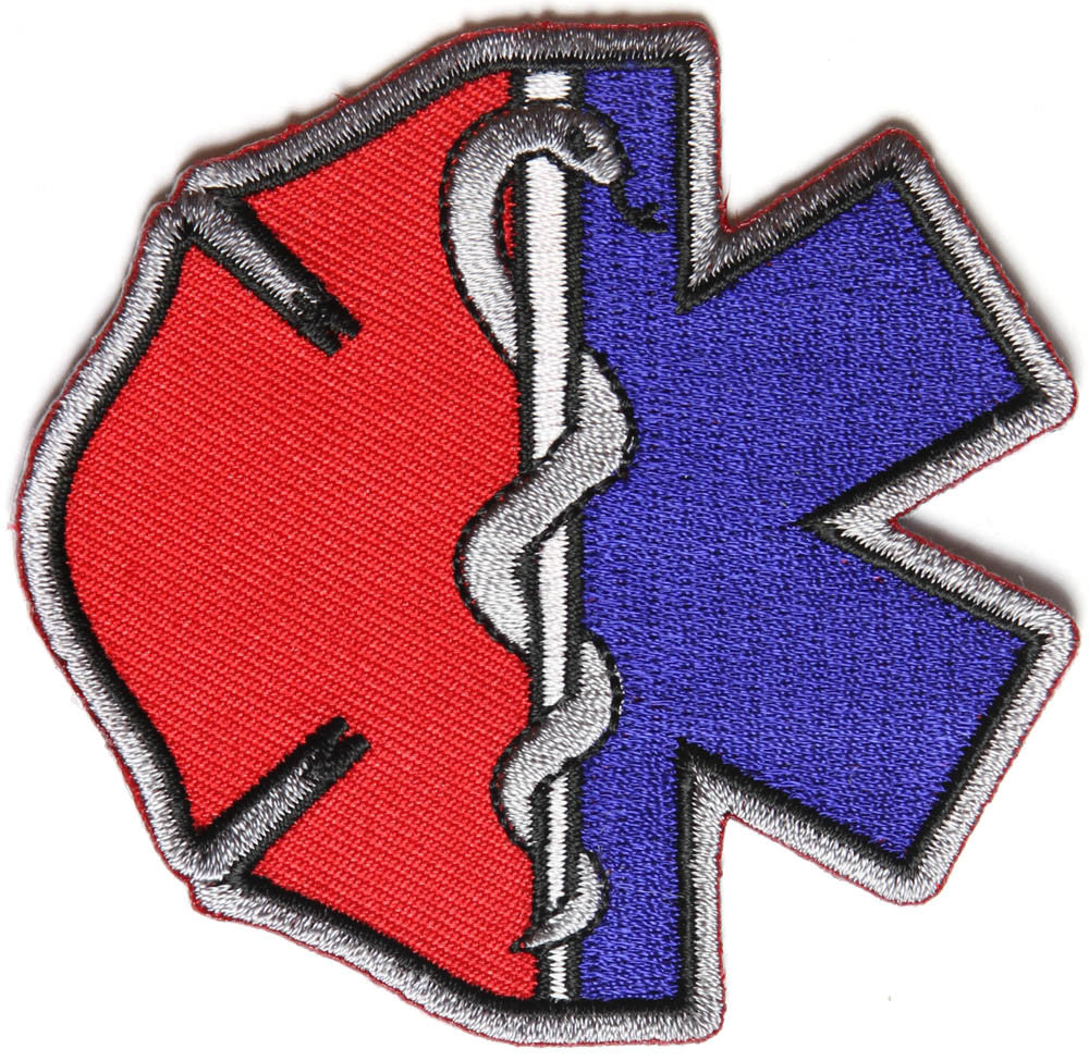 Firefighter EMT Emblems PATCH - 3x3 inch | Rhino Gear
