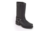 Womens Biker Engineering Boots With Strap & Ring At Ankle, Men's Boot, [product_description] - Rhino Gear