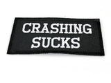 Crashing Sucks PATCH - 4x2 inch, Patch, [product_description] - Rhino Gear