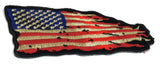 American US Tattered Flag PATCH Small - 4x3 inch, Patch, [product_description] - Rhino Gear