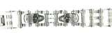 Stainless Steel Chucky 2 Skull On Motorcycle Chain Bracelet, Stainless Steel Bracelets, [product_description] - Rhino Gear