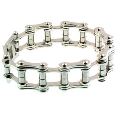 Stainless Steel Bike Chain Bracelet Medium Weight, Stainless Steel Bracelets, [product_description] - Rhino Gear