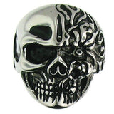 Morphing Skull Ring, Stainless Steel Rings, [product_description] - Rhino Gear